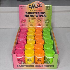 NEW (24 pack) Wish Sanitizing Hand wipes
